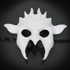 Unpainted Masquerade Ball Halloween Party DIY White Mask for Halloween Costume