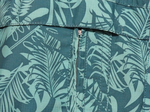 Duluth Trading Men's XL Tall Green Leaf Design Vented Fishing Short Sleeve Shirt - Picture 5 of 10