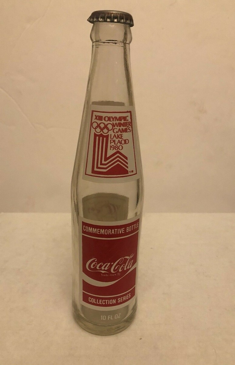 パルメイラス　Coca-Cola 80s ヴィンテージ　美品 Vintage Coke Bottle XIII Olympic Winter Games Lake Placid 1980