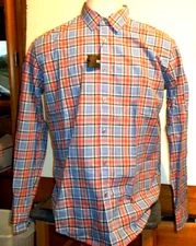 NEW Hugo Boss XXL  2XL Black label long sleeve Ronny slim shirt blue pink plaid