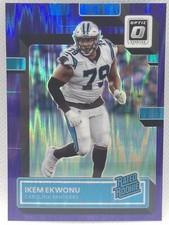 2022 Panini Donruss Optic Rated Rookie Ikem Ekwonu RC Purple Shock Prizm #253