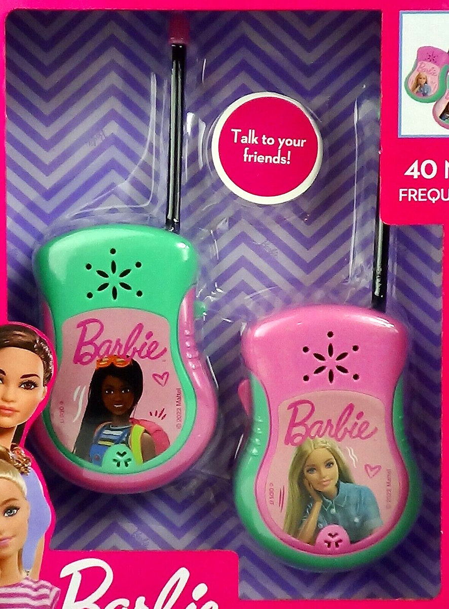 Barbie Teresa Walkie Talkie Set 70m Range Indoors Outdoors Brave