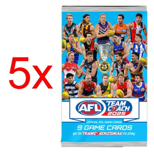 2025 AFL Teamcoach Footy Cards Trading Card Team Coach Sealed Card Box - Foto 7 di 8
