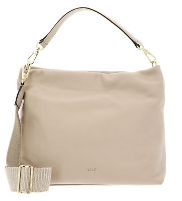abro Leather Dalia Hobo Bag Kaia Schultertasche Umhängetasche Tasche beige Neu