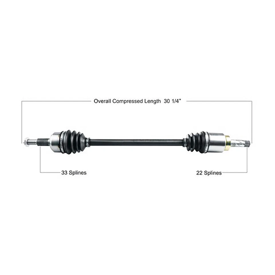 Eje trasero izquierdo trasero derecho TrakMotive CV 2x para Saturn Vue 2002 hasta 2007 Foto 2 de 4