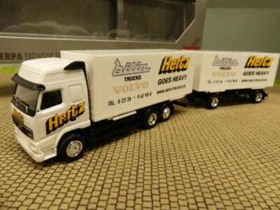 1/87 Herpa Volvo FH Hertz Wechselbrücken Hängerzug | eBay
