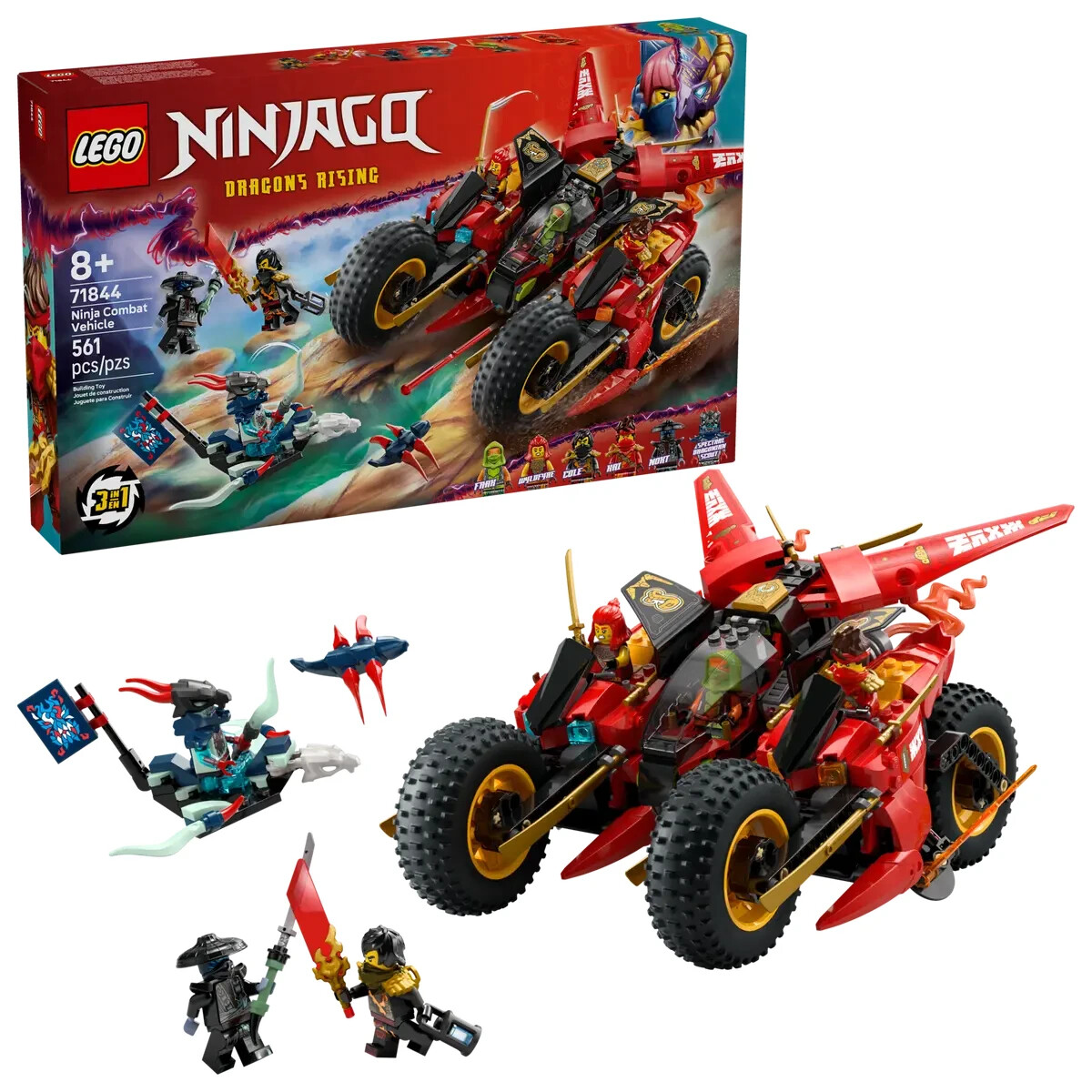 LEGO 71844 Combat Vehicle 561PCS LEGO NINJAGO June-1 NEW w