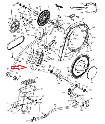 NordicTrack FreeMotion Elite Elliptical Right Upper