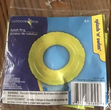 Children Swim Rings-Pool-Beach-Summer-Water Inflatables-Water Sports Yellow