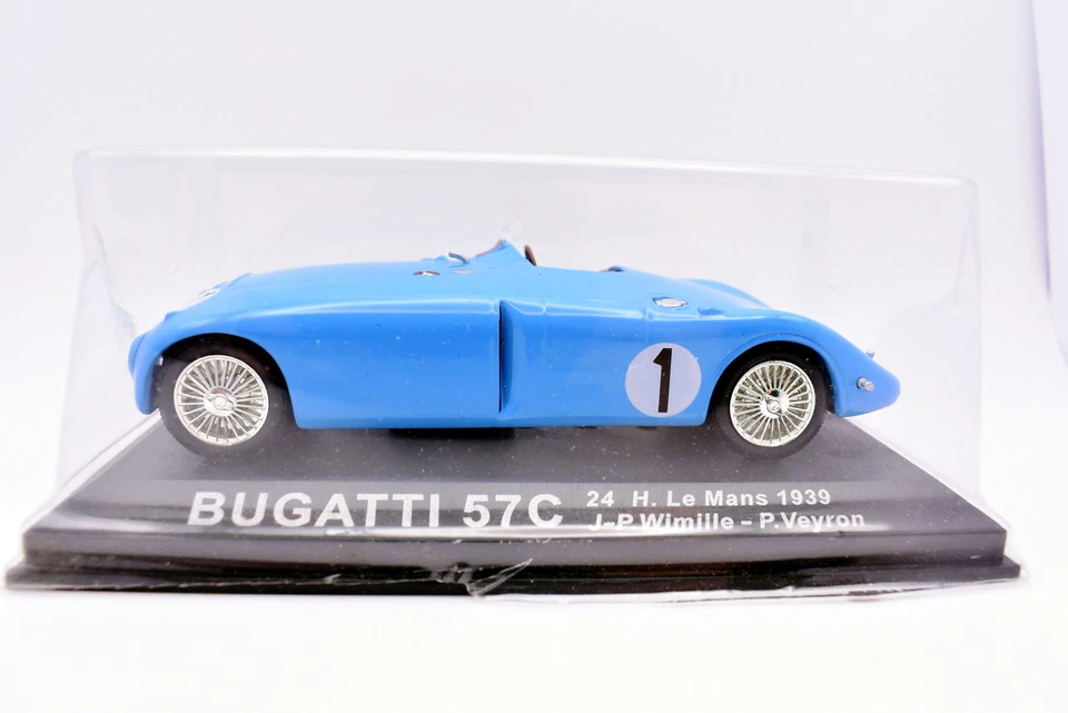 Modellino auto Formula 1 F1 scala 1:43 Bugatti 57 C IXO modellismo statico asta - Immagine 2 di 4