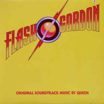 Queen Flash Gordon EMBOSSED, INSERT INCLUDED NEAR MINT Elektra Vinyl LP