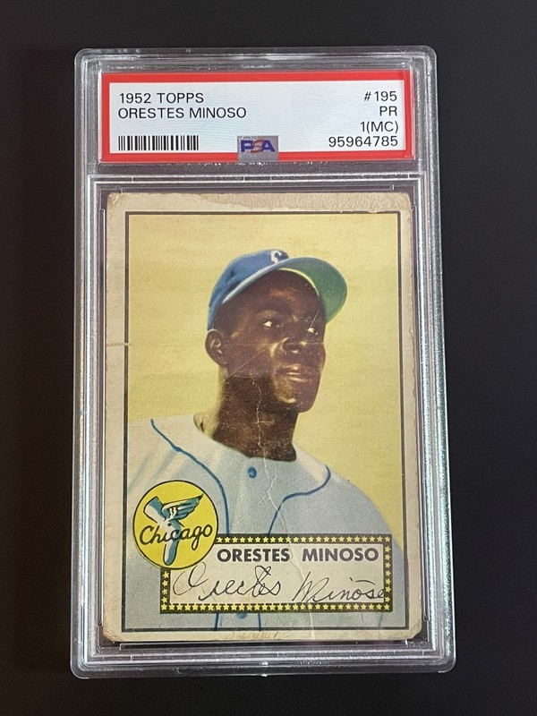 1952 Topps Baseball #195 Orestes Minoso PSA 1(MC)