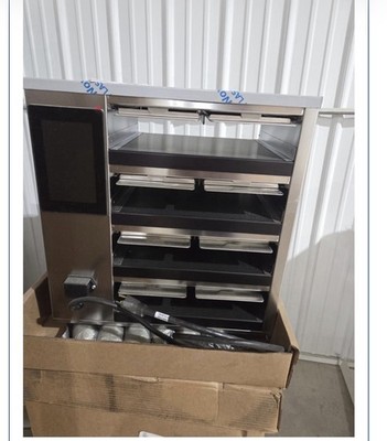 Merco MHG42SAT2W MercoMax 4 Shelf / 8 Pan Dual-Sided Visual Holding Bin Cabinet