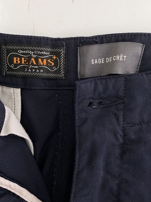 SAGE DE CRET × BEAMS + cargo Pants navy S Used | eBay