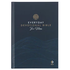 NLT Holy Bible Everyday Devotional Bible for Men New Living Translation, Navy