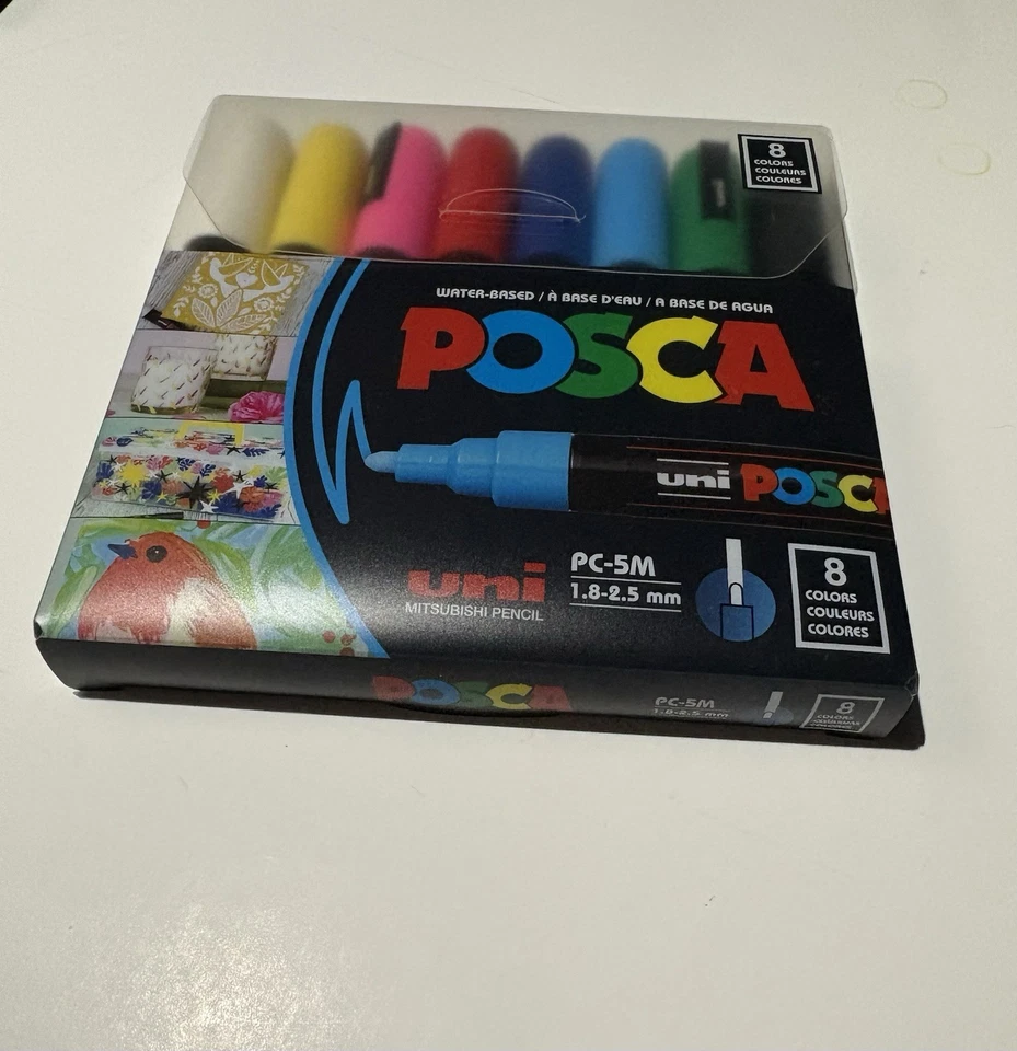 NEW LOT of 7 uni POSCA Marker Sets Dark Soft Mono Metallic PC-3M PC-5M 56 TOTAL - Image 3 of 4