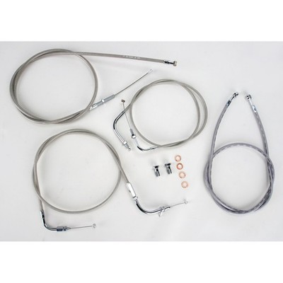 Baron Custom Accessories 16 in. Handlebar Cable and Line Kit - BA-8014KT-16