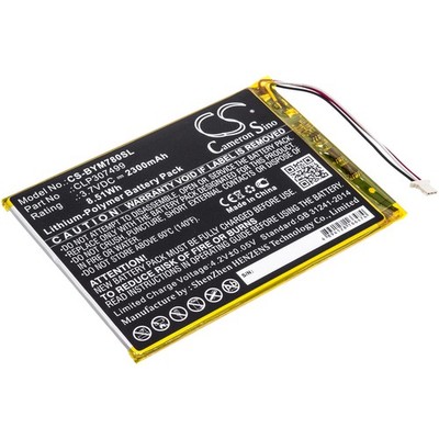 Battery for Boyue likebook Mars 7.8'' CLP307499 E-book E-reader CS-BYM780SL