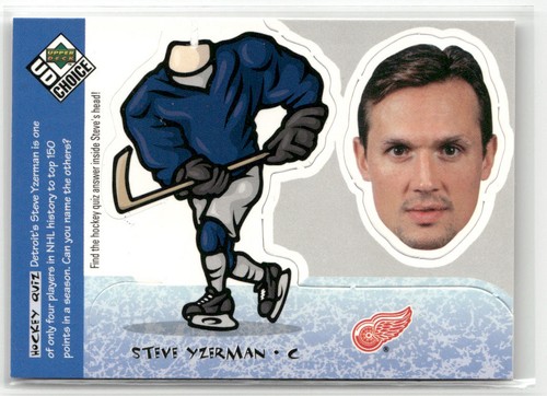 1998-99 UD CHOICE #BH27 STEVE YZERMAN BOBBING HEAD DETROIT RED WINGS