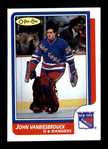 John Vanbiesbrouck #9 1986 O-Pee-Chee card