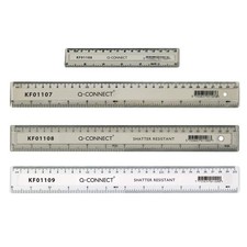 Q-Connect Clear 15cm Ruler