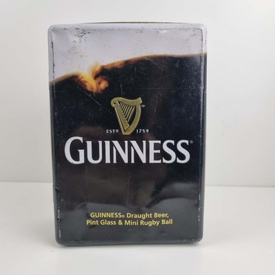 Alte 2006 aufklappbare Guinness Dose schwarz & weiß Sammlerdose 10'' x 7''