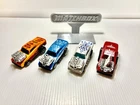 Vintage 1972 Matchbox SuperFast Lot 3 Cosmic Blues & 1 Red Rider