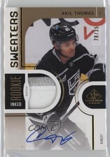 2024-25 SP Game Used Inked Rookie Sweaters 28/35 Akil Thomas Patch Auto 0nr3