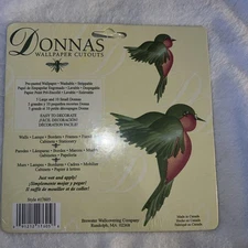 15 Birds Hummingbirds Wallpaper Cutouts Cottage Core Shabby Furniture Decoupage