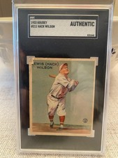 1933 Goudey Big League Chewing Gum R319 Hack Wilson #211 (RC) SGC Authentic HOF
