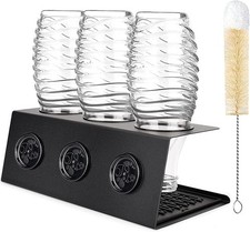 SodaStream Bottle Holder, 3 Stainless Steel Drip Holder, Bottle Holder for SodaS