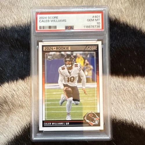 2024 Panini Score Rookie Caleb Williams #401 Chicago Bears PSA 10