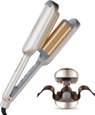 Curling Iron Hair Crimper Waver - ROVY Beach Waves Curling Wand, Ionic Deep