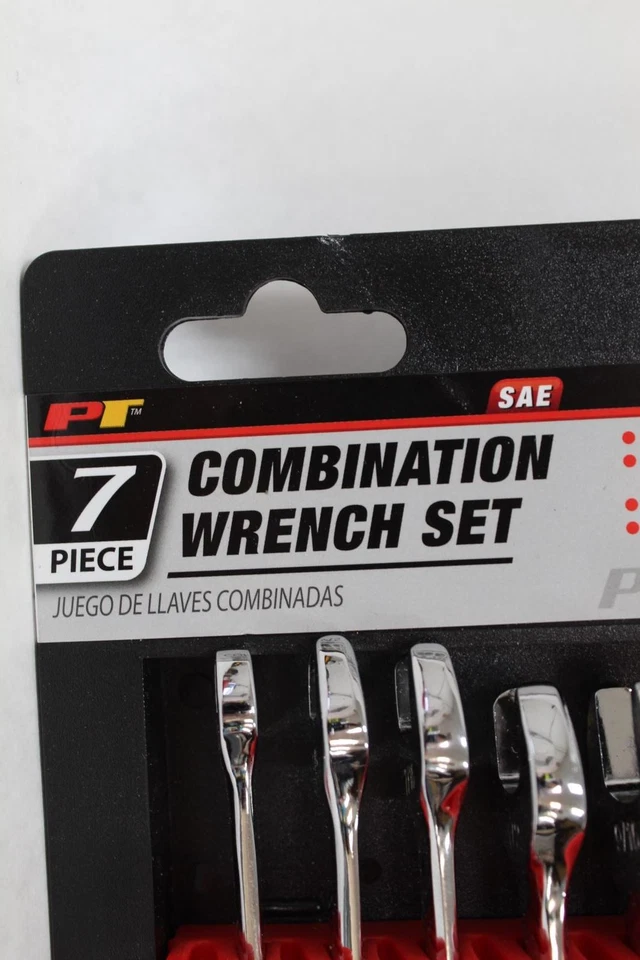 Performance Tool 7 Piece Combination Wrench Set - SAE 5/16"- 3/4" (W30200) - Image 2 of 4