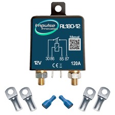 RL180 Trennrelais 12V 120A Boot Camping Bus KFZ Zweitbatterie 16mm² Terminals
