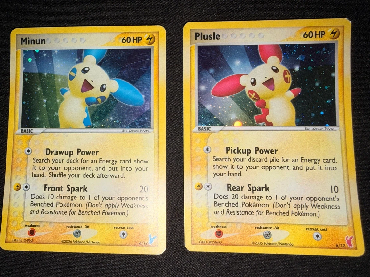 Plusle Minun In Pokémon Individual Trading Cards for sale | eBay