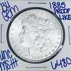 1885 BU UNCIRCULATED MORGAN SILVER DOLLAR AUTHENTIC U.S. MINT FREE SHIPPING 6480
