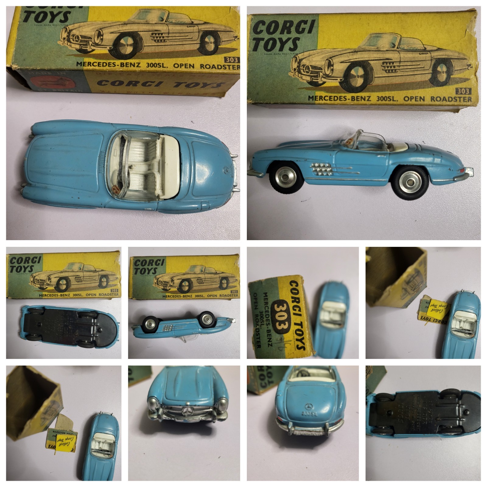 Corgi 303s, Mercedes 300SL Roadster - Free Price Guide & Review