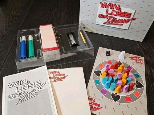 Vintage ~Win Lose or Draw ~Board Game ~ 1987 Milton Bradley #4710 ~ Complete!