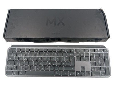 Logitech MX Keys Tastatur kabellos Bluetooth USB-C Grau QWERTZ Layout