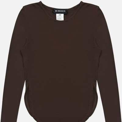 ANN DEMEULEMEESTER rayon×silk sier top ANN DEMEULEMEESTER rayon×silk sier top ANN DEMEULEMEESTER rayon