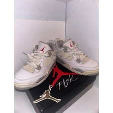 Air Jordan 4 Retro GS White Oreo with Original Box