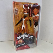 Miraculous Rena Rouge Doll 10,5" Fox Superhero Action Figure Doll nuova con scatola 