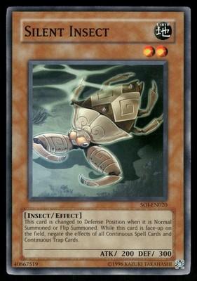 Yugioh Silent Insect SOI-EN020 Common Unlimited NM