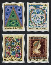 Hungary Paintings from  Codices of King Matthias  4v 1970 MNH SG#2538-2541