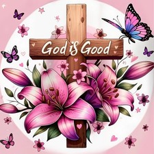 Cross Diamond Art Kits for Adults,DIY 5D God is Good 12x16 inch, G8825