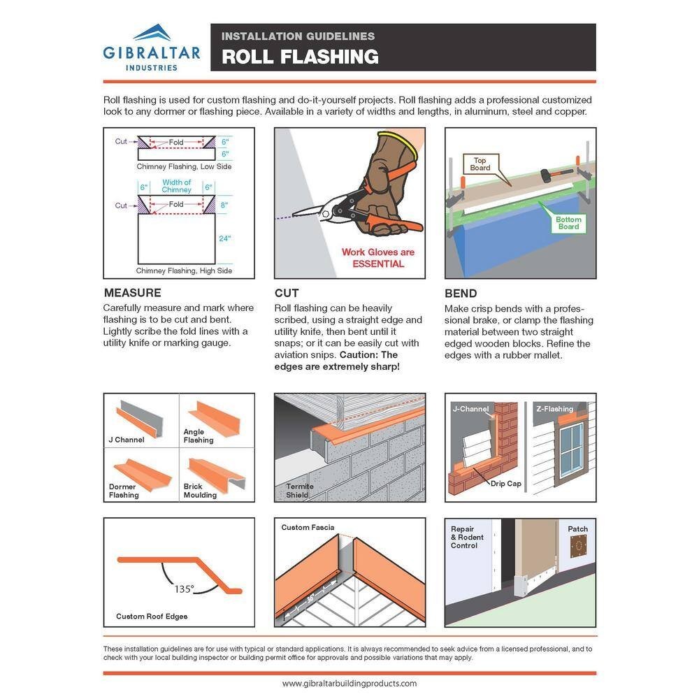 Aluminum Roll Valley Flashing 14in x 10ft Roof Edge Trim Weatherproof Durable