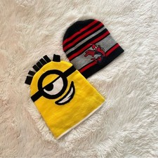 Kids Beanie Lot   Minion  Spider-Man   Made in China