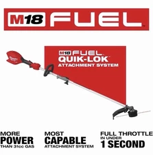 New Out-Of-Box Milwaukee 3016-20ST M18 FUEL 18V String Trim QUIK-LOK Tool Only