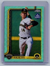 2025 Topps Pro Debut #PDC-120 Zander Mueth Chrome Aqua Refractor #/75